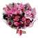 букет из роз и тюльпанов с лилией. Гватемала