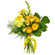 Желтый букет из роз и хризантем. Гватемала